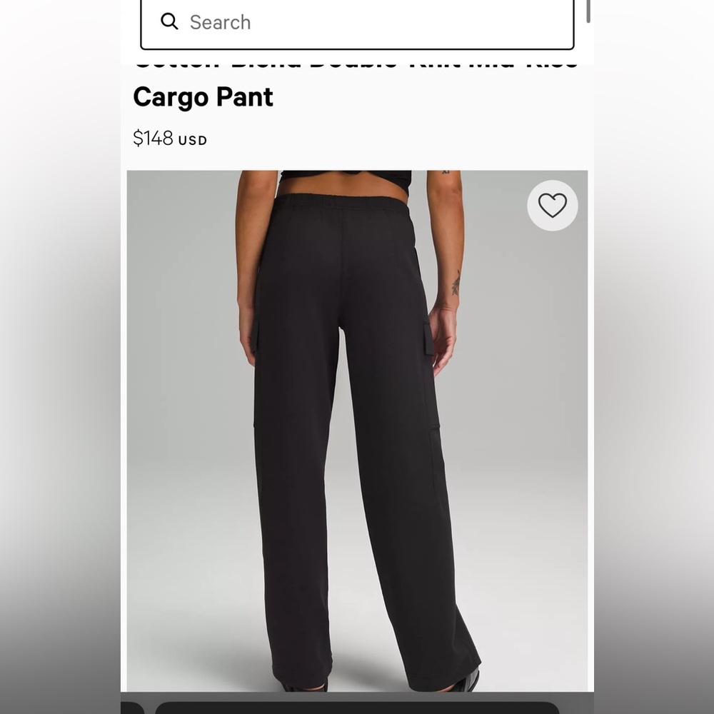 lulu nwwot cargo pants
